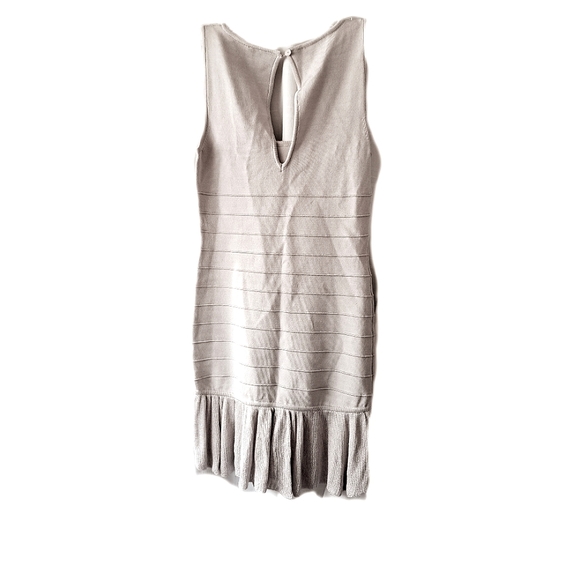 Flapper Silhouette Light Knit Mini with Ruffle Hem - Picture 2 of 3